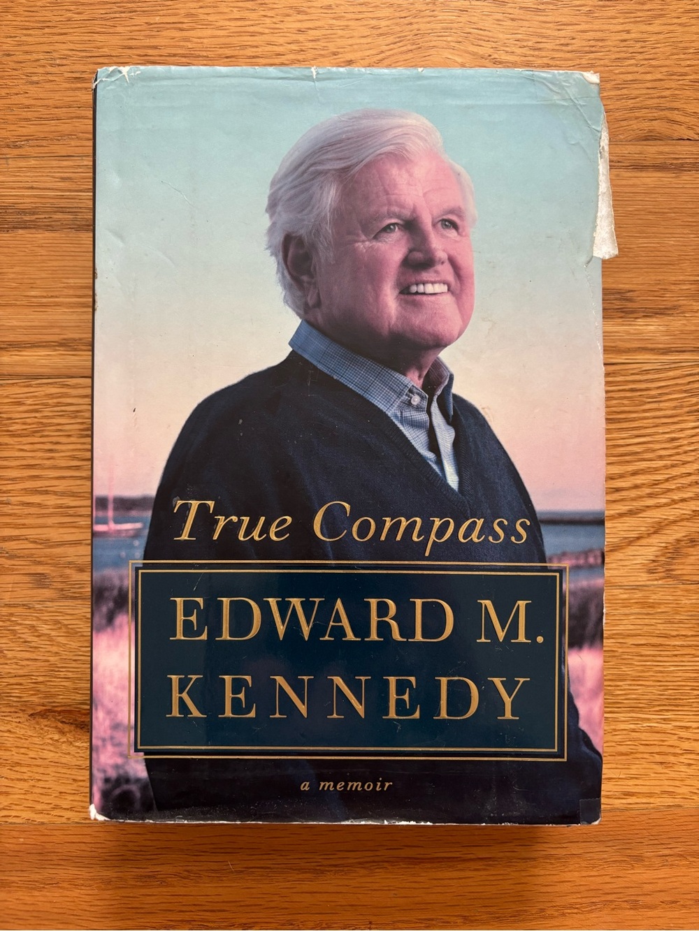 Edward M. Kennedy "True Compass" Hardcover Book - Blue Cover